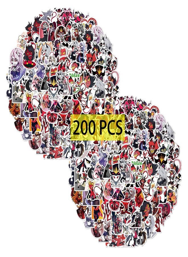 Pounchi Boss Cartoon Stickers (200 Pcs) Cool Cartoon PVC Sticker, Gifts for Laptop Water Bottle Skateboard Party Supplies Decorations Teens Kids - Image 1